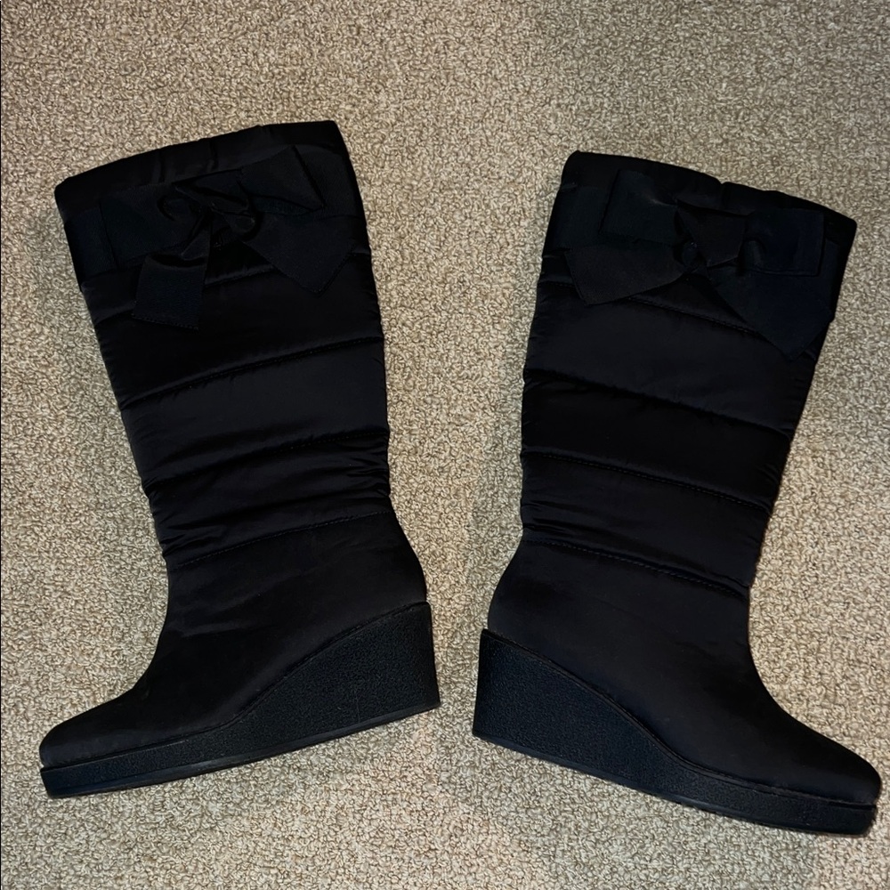 Kate spade bow winter boots size 10/11